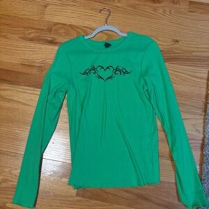 Wild Fable Green Long Sleeve Tee